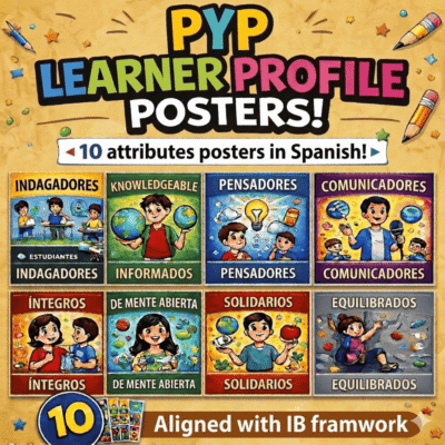 IB PYP Learner Profile Attribute Posters Spanish – Set of 10