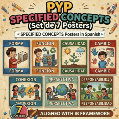 𝐏𝐘𝐏 𝐒𝐩𝐞𝐜𝐢𝐟𝐢𝐞𝐝 𝐂𝐨𝐧𝐜𝐞𝐩𝐭𝐬 (𝐒𝐞𝐭 𝐨𝐟 7 𝐏𝐨𝐬𝐭𝐞𝐫𝐬) Spanish