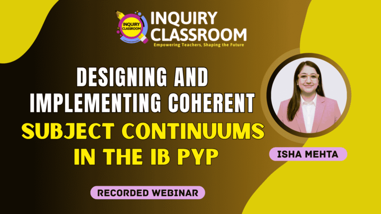 Designing and Implementing Coherent Subject Continuums in the IB PYP